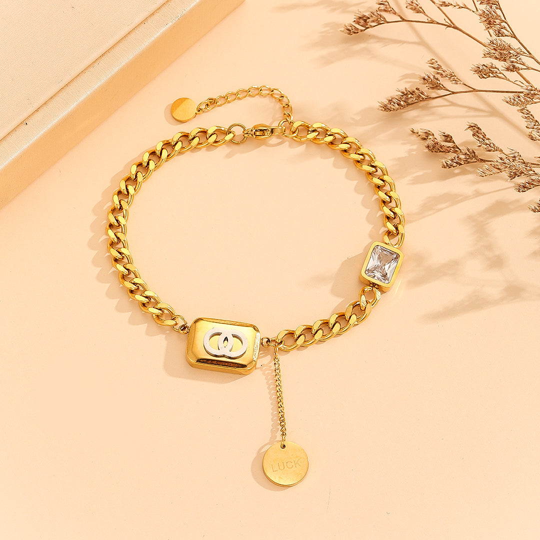 Gulfixes®  Radiant Mystique Gold Link Bracelet