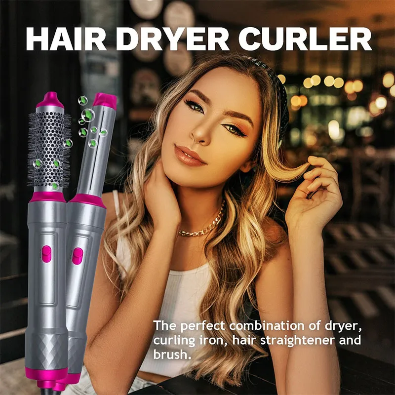 Gulfixes® 5 In 1 Hair Dryer Straightener And Curler