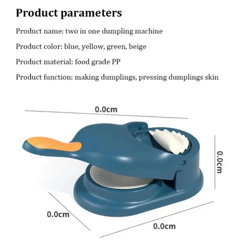 Gulfixes® 2 In 1 Efficient Dumpling Maker Manual Dough Presser