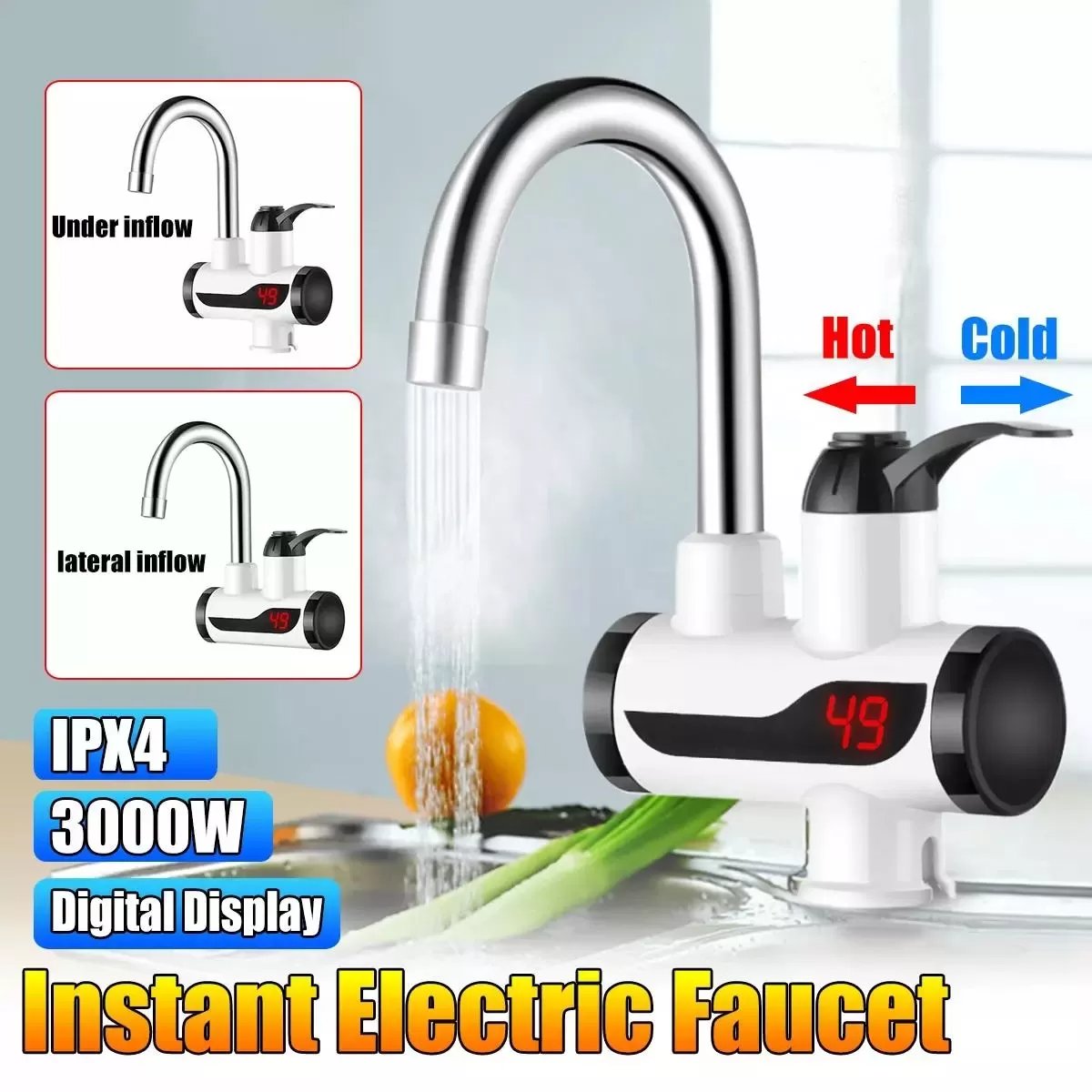 Gulfixes® Electric Faucet Water heater