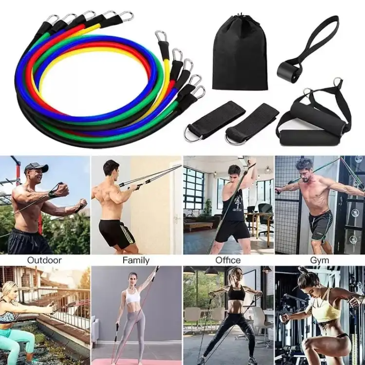 Gulfixes® Power Exercise Resistance Band Set 5 In 1